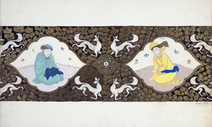 Design préparatoire pour le ballet "Ishtar" par Bohuslav Martinu - Leon Bakst